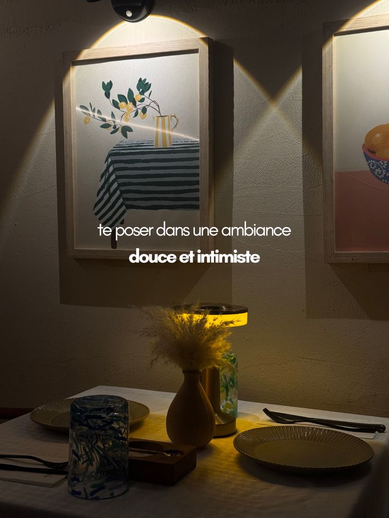 Une ambiance douce et intimiste